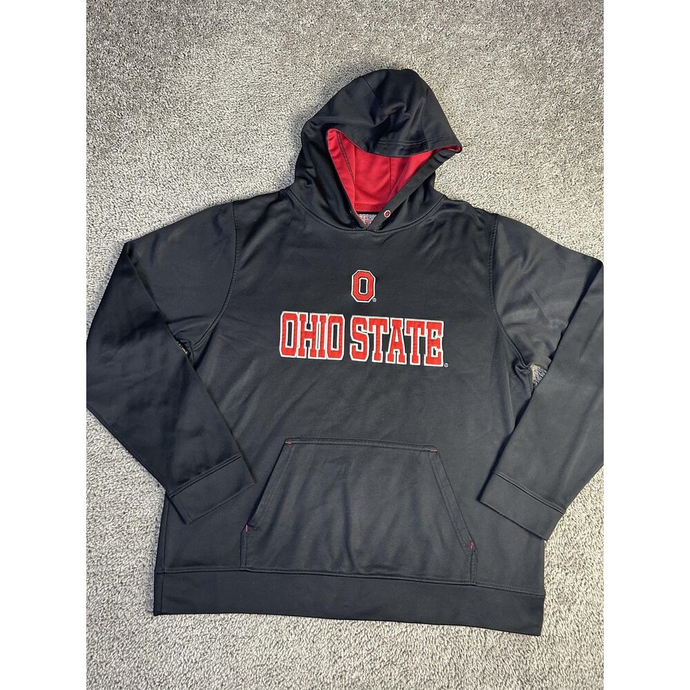 Ohio State Sweatshirt Mens Large Black NCAA Football Varsity Authentic Apparel